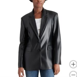 Steve Madden Ladies' Faux Leather Blazer , nwt